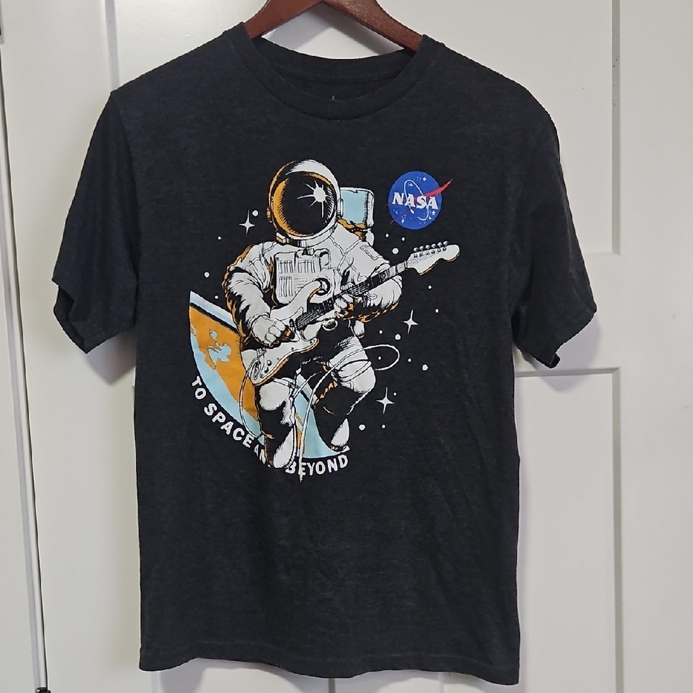 Space Guitar Nasa T-Shirt - Charcoal